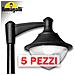 5x VIVI 400 NERO TRASP POWER LED E27 30W CCT SET - Foto miniatura 1